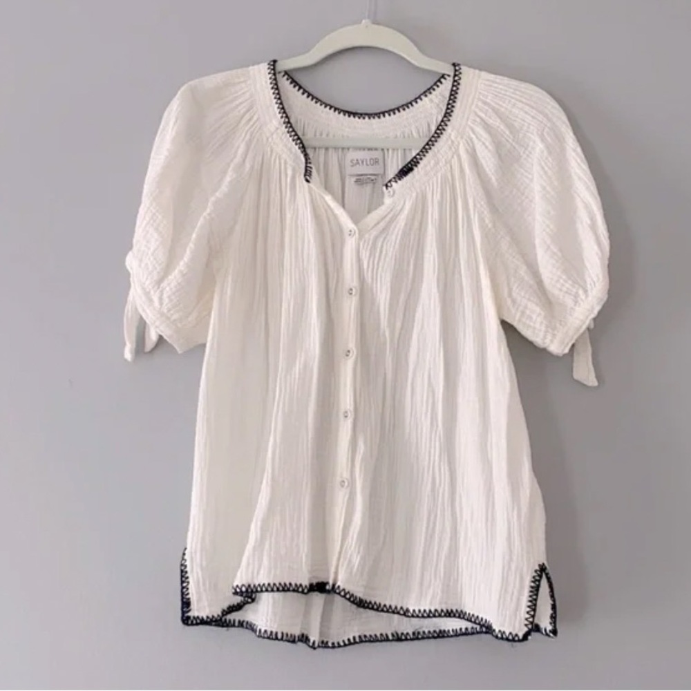 Sailor White Cotton Short Sleeve